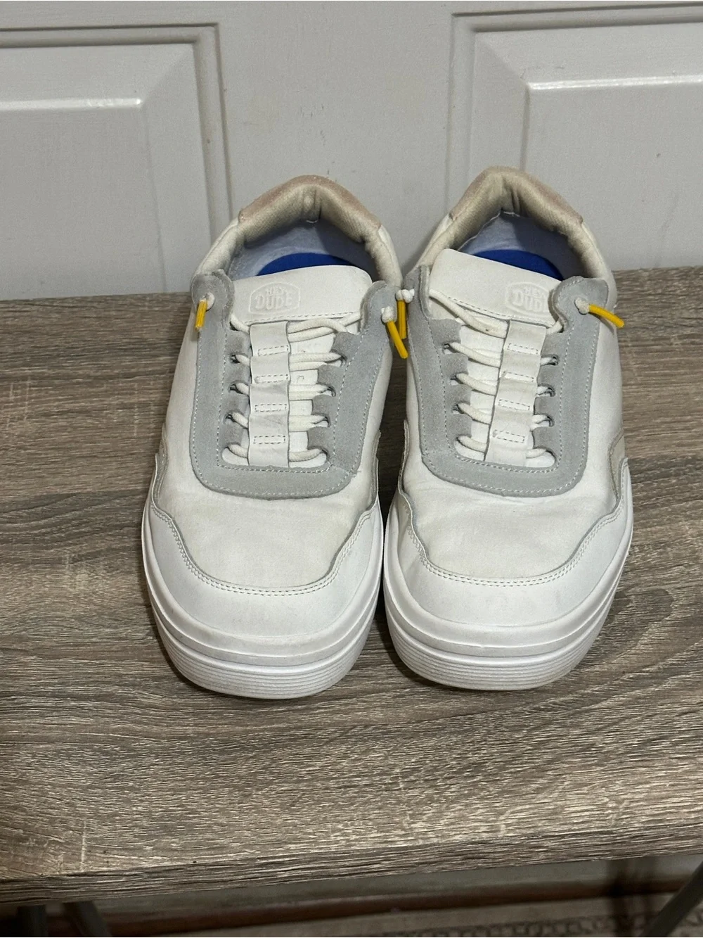 Hey Dude Women's Size 10 Hudson Lift Colorblock Cream/Multi  0221